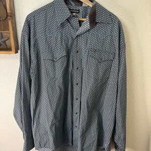 Stetson Black Casual Button Down Shirt
